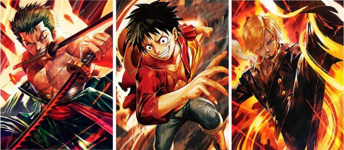 Poster 3d  lenticulaire One Piece 30x40 cm