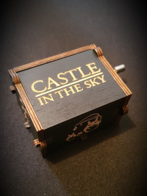 Boîte à musique en bois, Music box Le Château dans le ciel