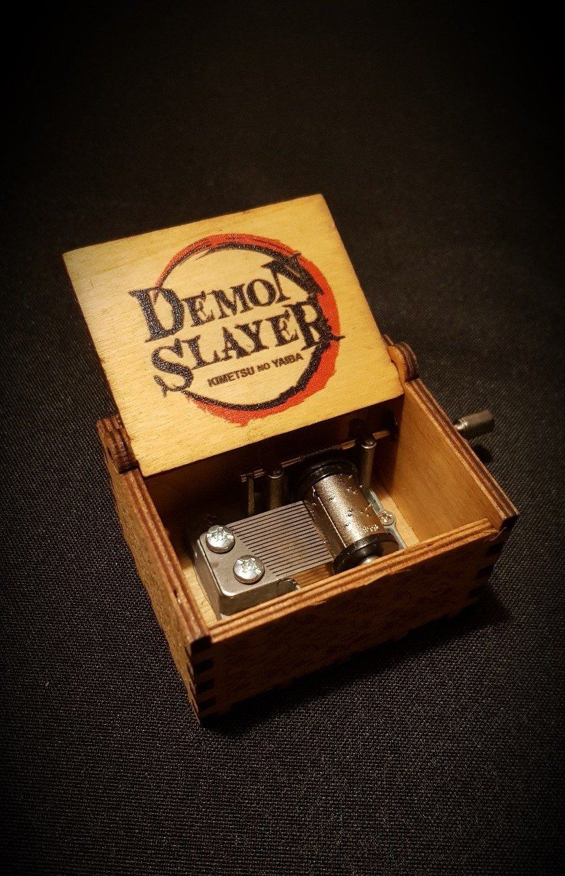 Boîte à musique en bois, Music box Demon Slayer