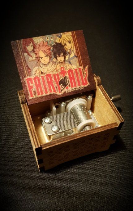 Boîte à musique en bois, Music box Fairy Tail