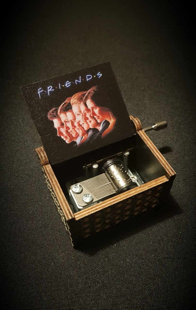 Boîte à musique en bois, Music box Friends