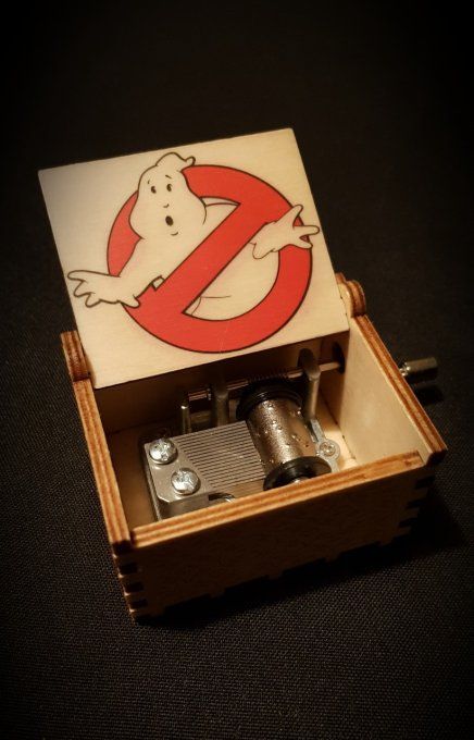 Boîte à musique en bois, Music box Ghostbusters