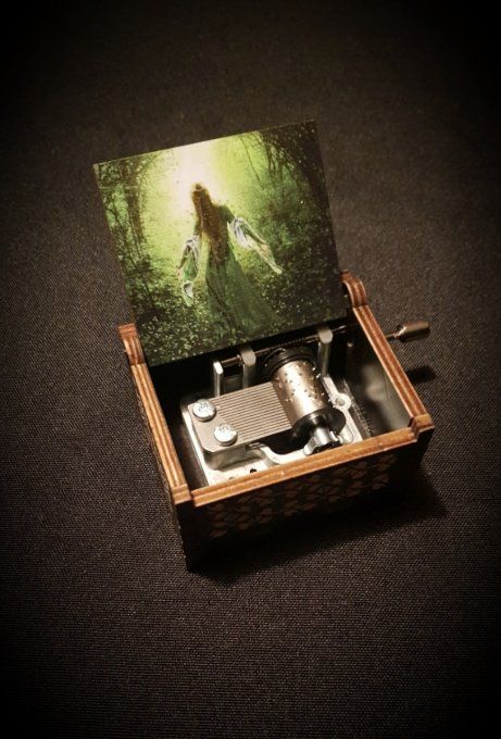 Boîte à musique en bois, Music box Greensleeves