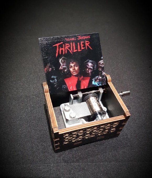 Boîte à musique en bois, Music box Michael Jackson - Thriller