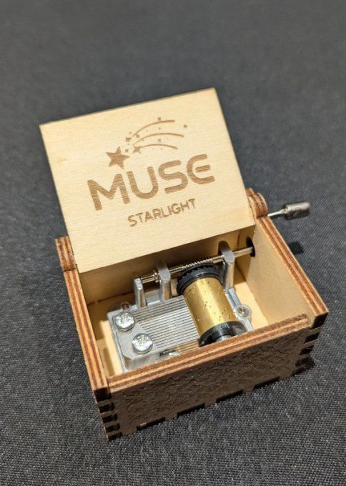 Boîte à musique en bois, Music box Muse - Starlight