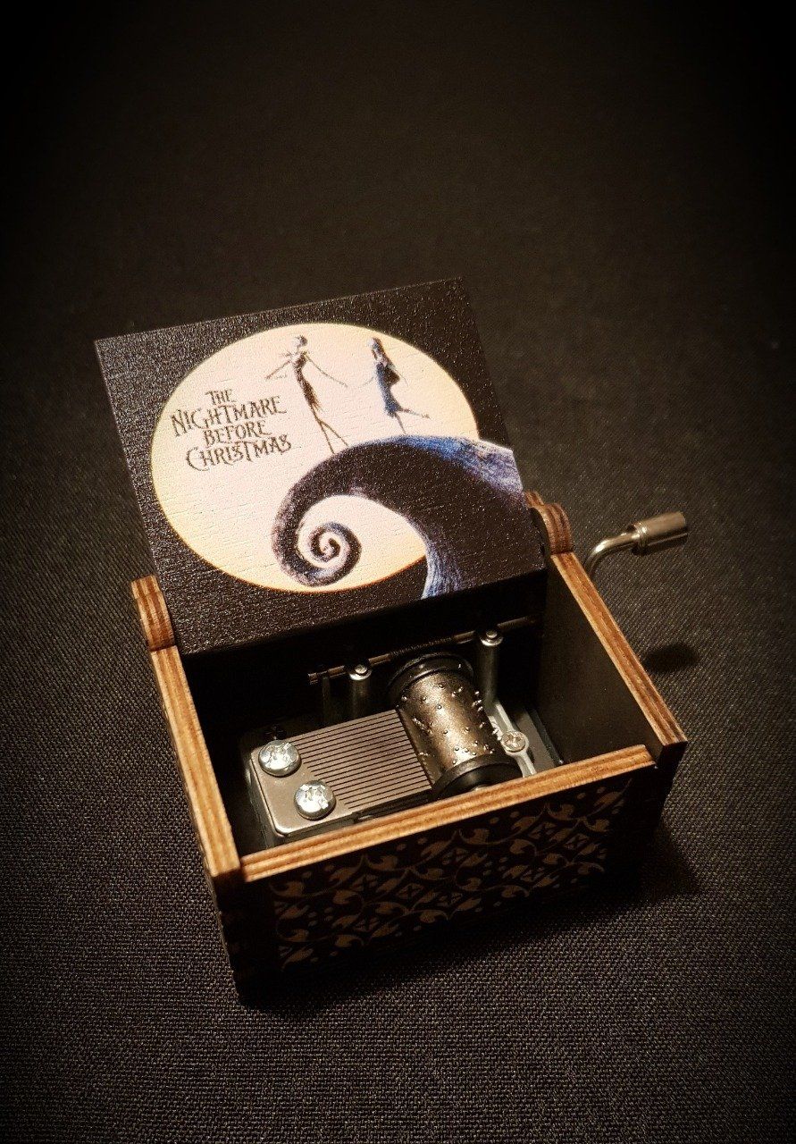 Boîte à musique en bois, Music box L'étrange Noël de monsieur Jack