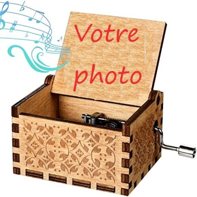 Boîte à musique personnalisée avec votre photo 