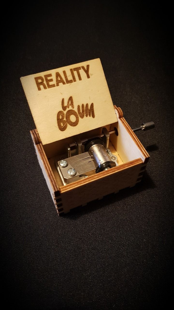 Boîte à musique en bois, Music box La Boum - Reality
