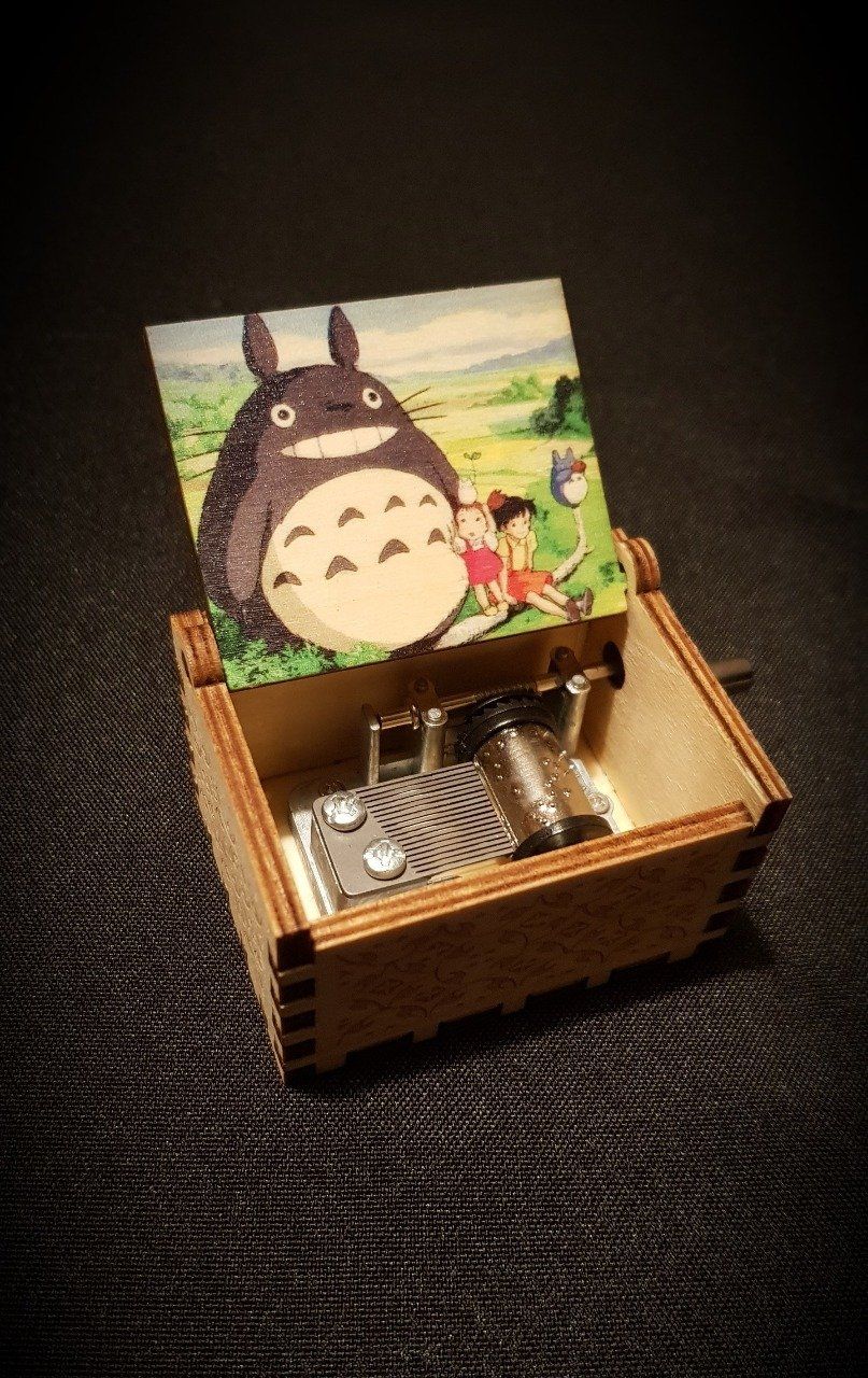 Boîte à musique en bois, Music box Totoro