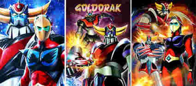 Poster 3d  lenticulaire Goldorak 30x40 cm