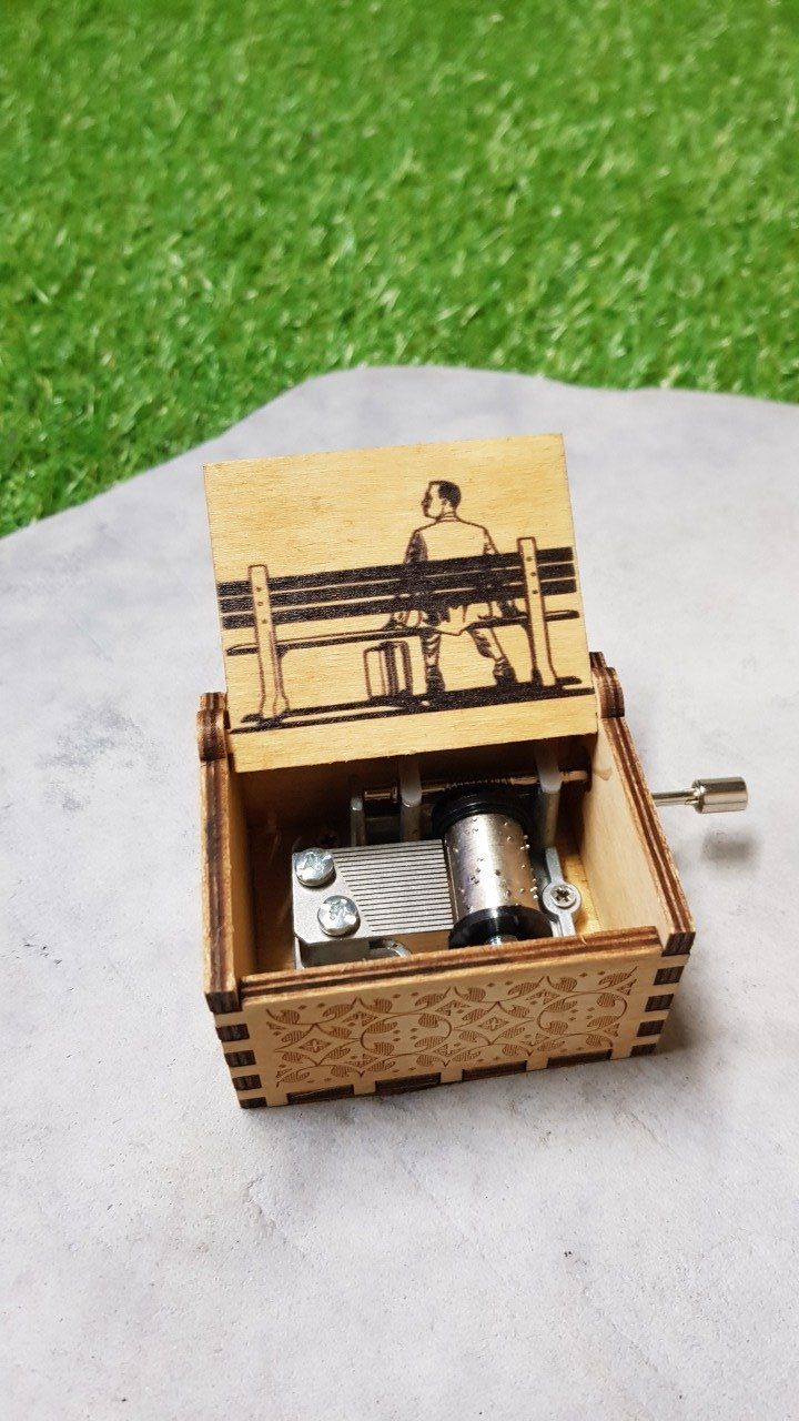 Boîte à musique en bois, Music box Forrest Gump