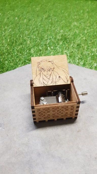 Boîte à musique en bois, Music box Inuyasha