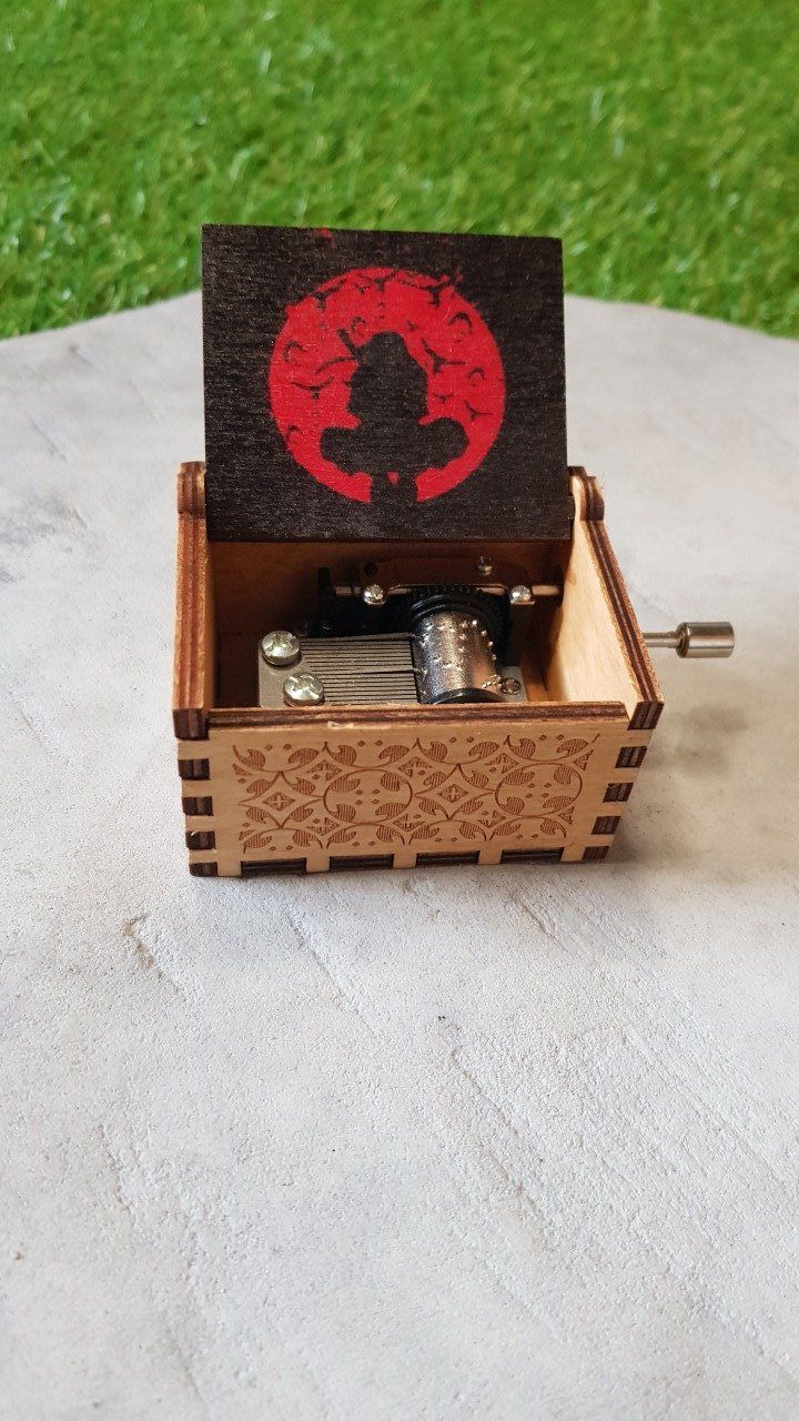 Boîte à musique en bois, Music box Naruto Blue bird