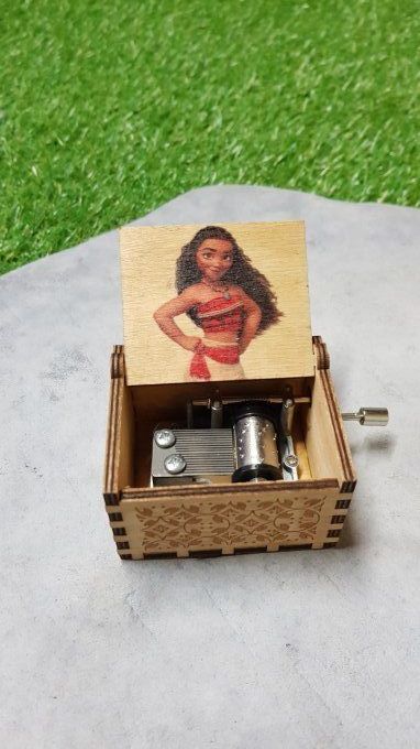 Boîte à musique en bois, Music box Vaïana - It calls me
